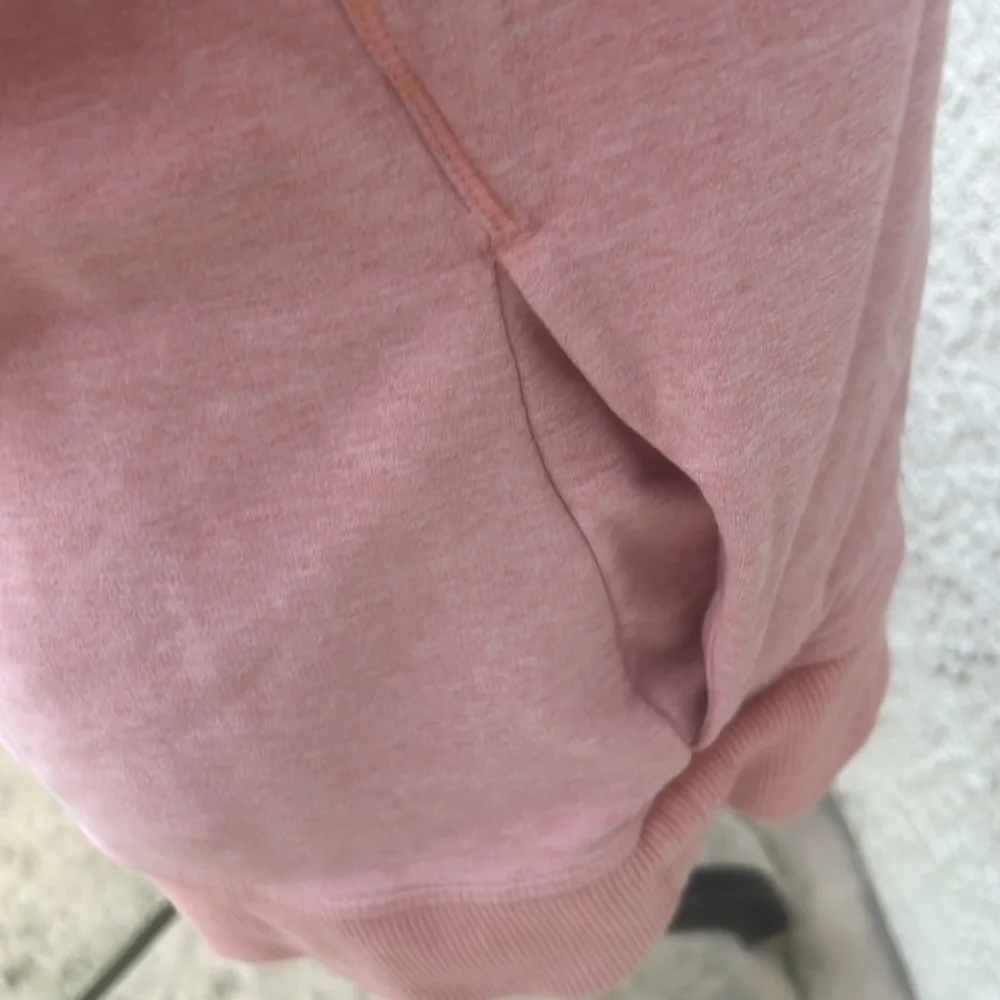 Lululemon Stress Less Funnel Cowl Neck Peach Hoodie Pullover Women's Size 6 - Picture 7 of 9